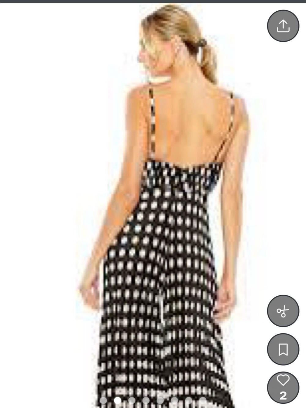 Mac Duggal Black and White Polka Dot Wide-Leg Jumpsuit - Picture 2 of 8